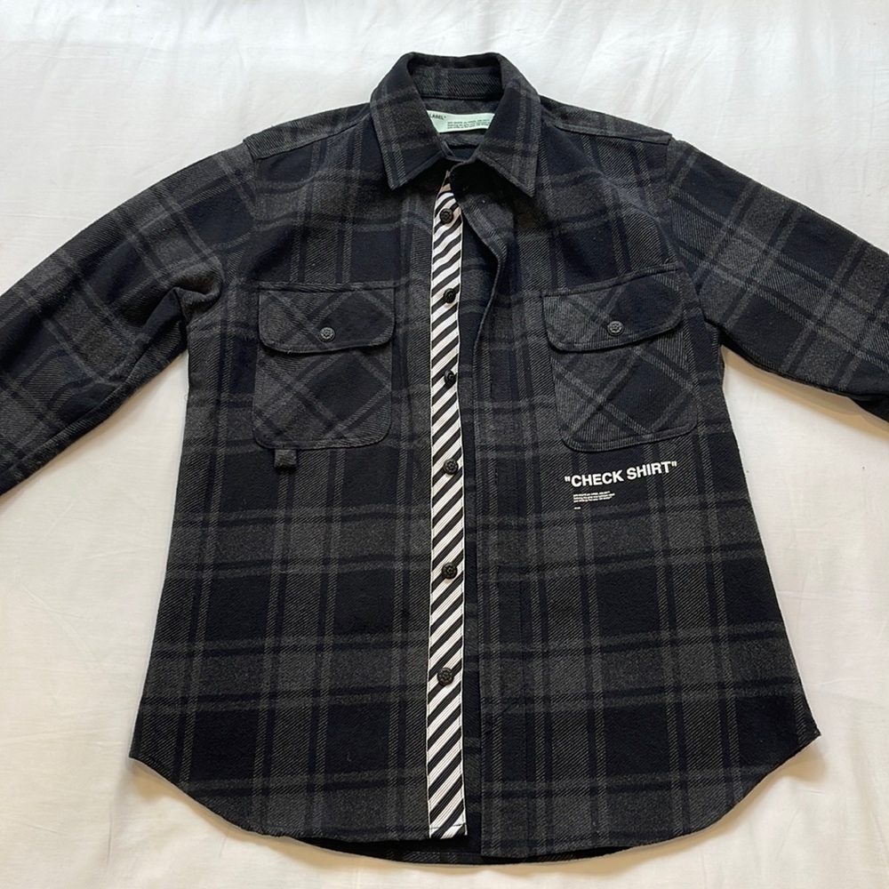 Off-White Black “Check Shirt” Flannel